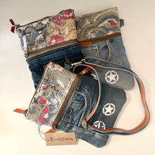 Load image into Gallery viewer, MINI RECYCLED DENIM SHOULDER BAG