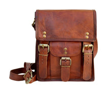 Load image into Gallery viewer, APOLLO, TALL LEATHER SATCHEL, SMALL (9")
