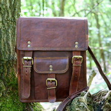 Load image into Gallery viewer, APOLLO, TALL LEATHER SATCHEL, MEDIUM (11")