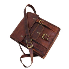 Load image into Gallery viewer, APOLLO, TALL LEATHER SATCHEL, MEDIUM (11")
