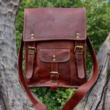 Load image into Gallery viewer, APOLLO, TALL LEATHER SATCHEL, A4 (13")