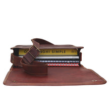 Load image into Gallery viewer, SAGA, LEATHER MESSANGER BAG, A4(13")