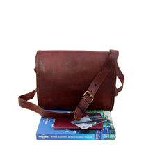 Load image into Gallery viewer, SAGA, LEATHER MESSANGER BAG, SMALL ( 9")