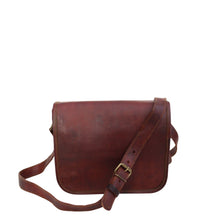 Load image into Gallery viewer, SAGA, SMALL NATURAL LEATHER MESSENGER/SHOULDER BAG