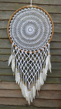 Load image into Gallery viewer, BAMBOO & CROCHET DREAMCATCHER
