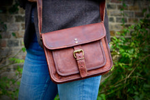 Load image into Gallery viewer, PLUTO, LEATHER SHOULDER BAG, SMALL (9")