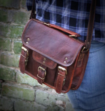 Load image into Gallery viewer, PAX, LEATHER SATCHEL, SMALL (9")