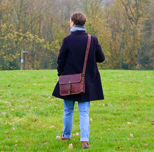 Load image into Gallery viewer, KAI, LEATHER SHOULDER BAG, A4 (13")