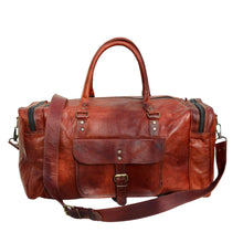 Load image into Gallery viewer, MARCO POLO, LEATHER HOLDALL/TRAVEL BAG, XL