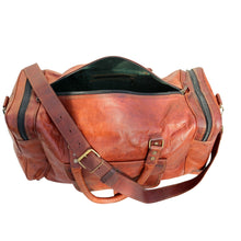 Load image into Gallery viewer, MARCO POLO, LEATHER HOLDALL/TRAVEL BAG, XL