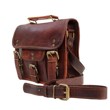 Load image into Gallery viewer, PAX, LEATHER SATCHEL, SMALL (9")
