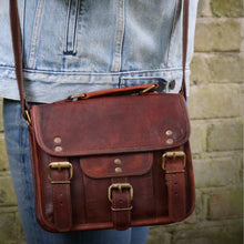 Load image into Gallery viewer, PAX, LEATHER SATCHEL, SMALL (9")