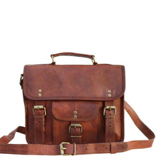 Load image into Gallery viewer, PAX, LEATHER SATCHEL, MEDIUM (11")