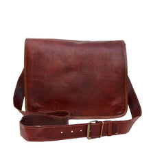 Load image into Gallery viewer, SAGA, LEATHER MESSENGER BAG, LARGE (15")