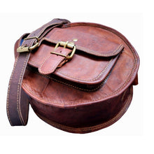 Load image into Gallery viewer, THALIA, ROUND LEATHER SHOULDER BAG, SMALL