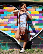 Load image into Gallery viewer, APOLLO, TALL LEATHER SATCHEL, SMALL (9")
