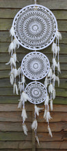 Load image into Gallery viewer, TRIPLE FRAME WHITE DREAMCATCHER
