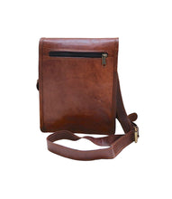 Load image into Gallery viewer, APOLLO, TALL LEATHER SATCHEL, SMALL (9")

