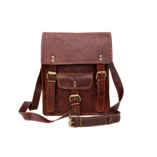 Load image into Gallery viewer, APOLLO, TALL LEATHER SATCHEL, MEDIUM (11")
