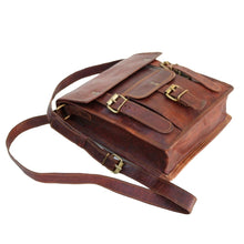 Load image into Gallery viewer, APOLLO, TALL LEATHER SATCHEL, MEDIUM (11")
