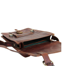 Load image into Gallery viewer, APOLLO, TALL LEATHER SATCHEL, MEDIUM (11")
