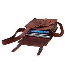 Load image into Gallery viewer, APOLLO, TALL LEATHER SATCHEL,  A4 (13")

