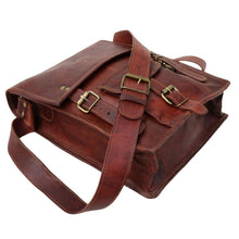 Load image into Gallery viewer, APOLLO, TALL LEATHER SATCHEL,  A4 (13")
