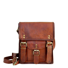 Load image into Gallery viewer, APOLLO, TALL LEATHER SATCHEL,  SMALL (9")
