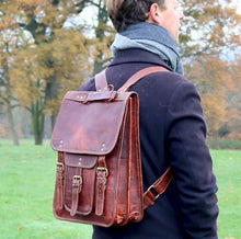 Load image into Gallery viewer, ATLAS,  LEATHER BACKPACK, LARGE (15")
