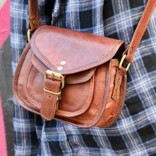 Load image into Gallery viewer, MINI EPONA, LEATHER SADDLE SHOULDER BAG
