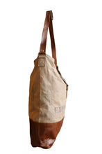Load image into Gallery viewer, EXPEDITION, ARMY SURPLUS &amp; LEATHER SHOULDER BAG
