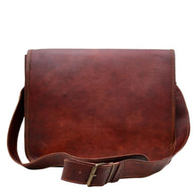 Load image into Gallery viewer, SAGA,   LEATHER MESSENGER BAG, A4 (13"
