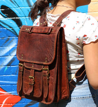 Load image into Gallery viewer, ATLAS, LEATHER BACKPACK, A4 (13")
