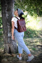 Load image into Gallery viewer, ATLAS, LEATHER BACKPACK, A4 (13"
