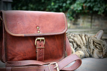 Load image into Gallery viewer, KAI, LEATHER SHOULDER BAG, SMALL (9")
