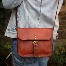 Load image into Gallery viewer, KAI, LEATHER SHOULDER BAG, SMALL (9")
