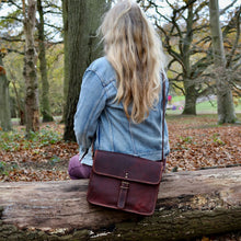 Load image into Gallery viewer, KAI, LEATHER SHOULDER BAG, A4 (13")
