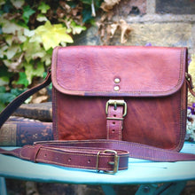 Load image into Gallery viewer, KAI, LEATHER SHOULDER BAG, SMALL (9")
