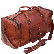 Load image into Gallery viewer, MARCO POLO, LEATHER HOLDALL/TRAVEL BAG, XL
