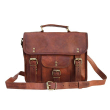 Load image into Gallery viewer, PAX, LEATHER SATCHEL, MEDIUM  (11")

