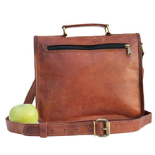 Load image into Gallery viewer, PAX, LEATHER SATCHEL,  MEIDUM (11")
