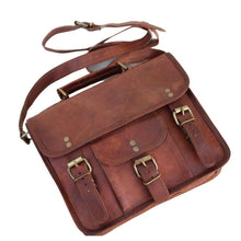 Load image into Gallery viewer, PAX, LEATHER SATCHEL,  MEIDUM (11")
