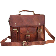 Load image into Gallery viewer, PAX, LEATHER SATCHEL,  MEIDUM (11")
