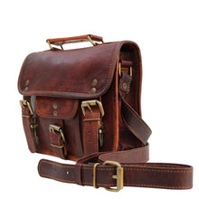 Load image into Gallery viewer, PAX, LEATHER SATCHEL, SMALL ( 9")
