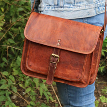 Load image into Gallery viewer, PLUTO, LEATHER SHOULDER BAG, MEDIUM (11")
