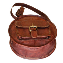 Load image into Gallery viewer, THALIA, ROUND LEATHER  SHOULDER BAG, SMALL
