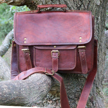 Load image into Gallery viewer, THOR,  LEATHER SATCHEL A4 (13")

