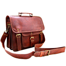 Load image into Gallery viewer, THOR LEATHER SATCHEL, LARGE (15")
