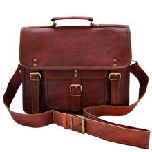 Load image into Gallery viewer, THOR LEATHER SATCHEL, LARGE (15")
