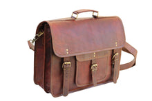 Load image into Gallery viewer, THOR LEATHER SATCHEL,  XL (16")

